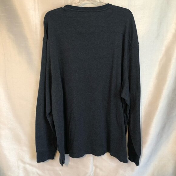 Arrow Mens  XXlg Long Sleeve Henley in Navy Blue - Picture 14 of 15
